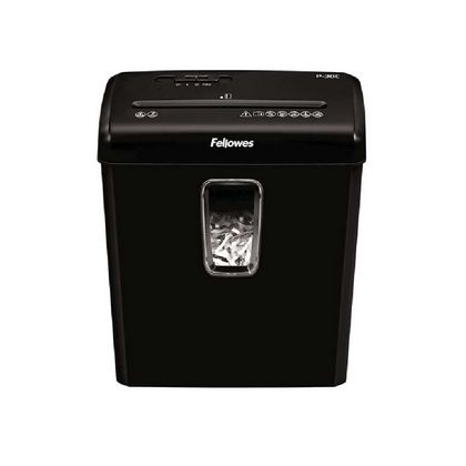 Уничтожитель Fellowes® PowerShred® P-30C, DIN P-4, 4х34мм, 5лст., 15лтр.,уничт.: скобы,скр., пл.карты,CD