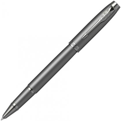 Ручка роллер "IM Monochrome T328 Bronze PVD" 0,5 мм, метал., подарочн. упак., серый, стерж. черный