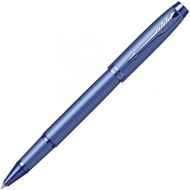 Ручка роллер "IM Monochrome T328 Blue PVD" 0,5 мм, метал., подарочн. упак., синий, стерж. черный