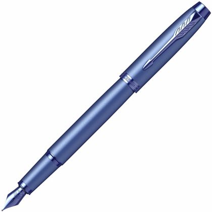 Ручка перьевая  M "IM Monochrome F328 Blue PVD" метал., подарочн. упак., синий, патрон синий
