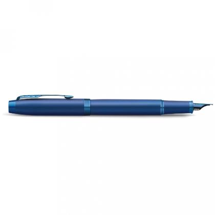 Ручка перьевая  M "IM Monochrome F328 Blue PVD" метал., подарочн. упак., синий, патрон синий