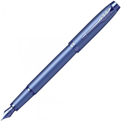Ручка перьевая  M "IM Monochrome F328 Blue PVD" метал., подарочн. упак., синий, патрон синий