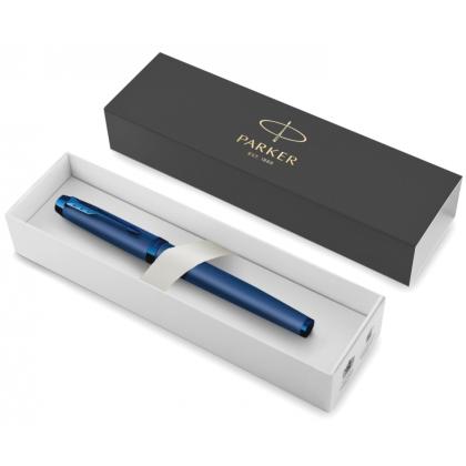 Ручка перьевая  M "IM Monochrome F328 Blue PVD" метал., подарочн. упак., синий, патрон синий