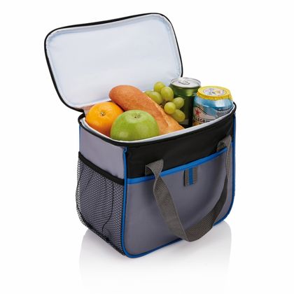 Сумка (сумка-холодильник) "Basic" полиэстер./полиэтилен., синий/серый
