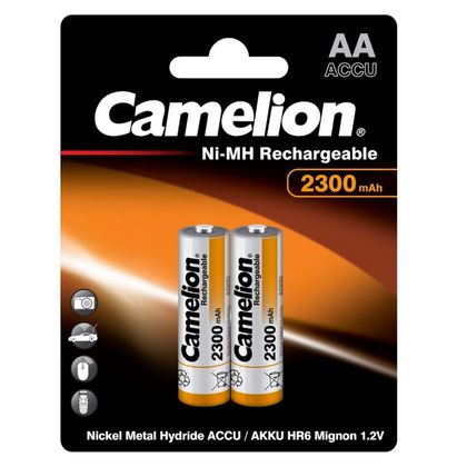 бат_аккум. Ni-Mh  1,2V  (AA) 2300 мА/ч (2 шт.) Camelion NH-AA2300BP2  24/384