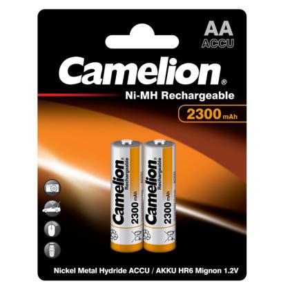 бат_аккум. Ni-Mh  1,2V  (AA) 2300 мА/ч (2 шт.) Camelion NH-AA2300BP2  24/384