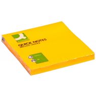 Бумага д/з на кл. осн. 76*76 мм "Q-Connect Brilliant" 80 л., оранжевый неон
