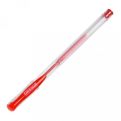 Ручка гелевая "Office Products" 0,5 мм, пласт., прозр., стерж. черный