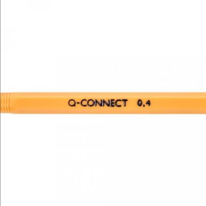 ручка шарик. желтый-черный, 0,4 мм, Q-CONNECT