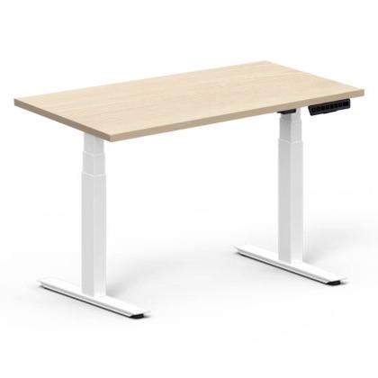 Стол с электроприводом одномоторный Fit Focus X-3 (615-1265mm), цвет белый,столешница ДСП 1300*675*18 мм, H3433 ST22 Сосна Аланд полярная 