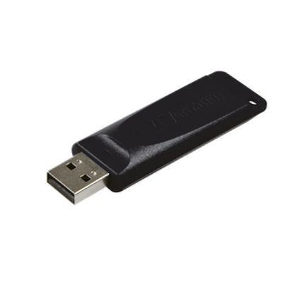 Карта памяти USB Flash 2.0 16 Gb "Slider" пластик, черный