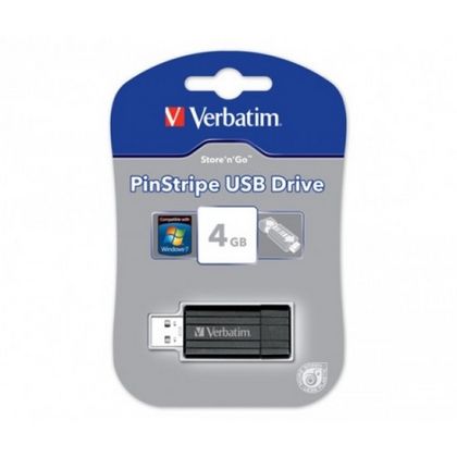 Карта памяти USB Flash 2.0 32 Gb "PinStripe" пласт., голубой