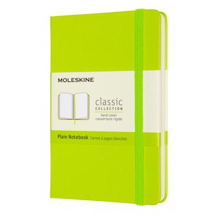 Блокнот А6 90*140 мм, 96 л., тонир., нелин. "Classic Pocket" интегральн. обл. полиуретан., на резинке, салатовый