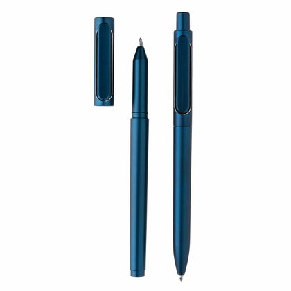Набор ручка шарик./автомат +  ручка шарик."X6" упак., синий