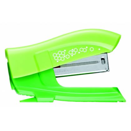 Скобосшиватель 15 л. "Greenlogic Pocket №10" +скоба, серебристый, блистер