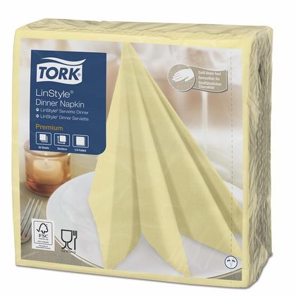 Салфетки Tork Linstyle, цв.белый, 50шт, 4F