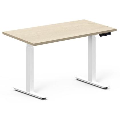 Стол с электроприводом одномоторный Fit Focus X-2 (700-1180mm), цвет белый,столешница ДСП 1300*675*18 мм, H3433 ST22 Сосна Аланд полярная 