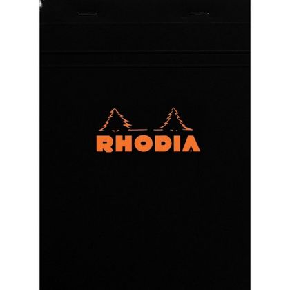 Блокнот А6 105*148 мм, 80 л., в линейку "Rhodia" скоба сверху, обл. карт., белый