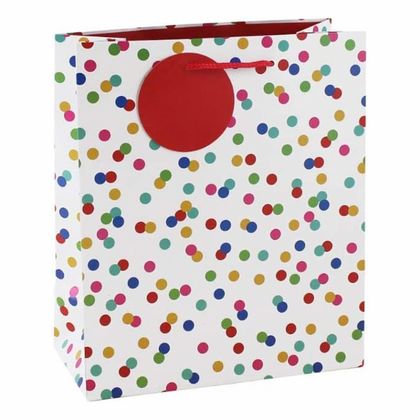 Пакет бумажный подарочный 26,5*14*33 см "Joyful spots"
