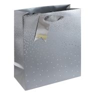 Пакет бумажный подарочный 21,5*10,2*25,3 см "Silver ombre"