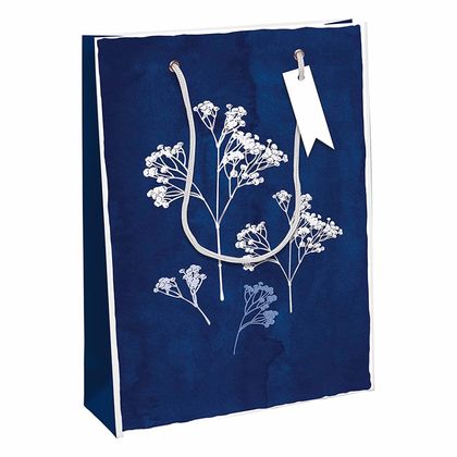 Пакет бумажный подарочный 26,5*14*33 см "Cyanotype"