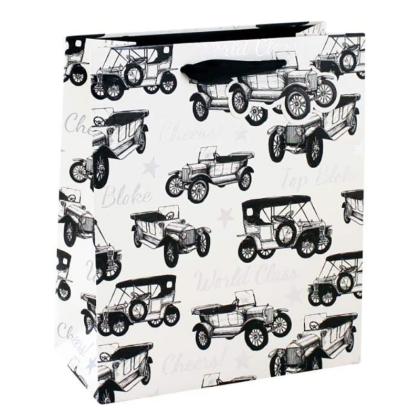 Пакет бумажный подарочный 21,5*10*2*25,3 см "Vintage car"