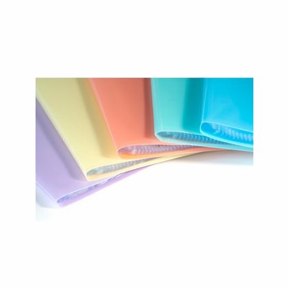 Папка на 40 карманов "Chromaline Pastel" пласт., ассорти