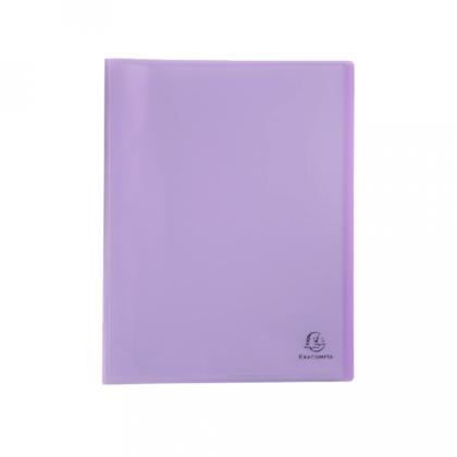 Папка на 40 карманов "Chromaline Pastel" пласт., ассорти