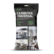 Салфетка из микроволокна Grass, 320г/м2, 35*40см, зеленый, 10шт/уп.