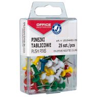 Иглы-кнопки "пешки" "Office Products" 25 шт., ассорти