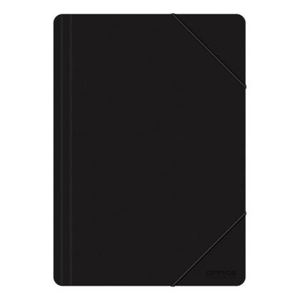 Папка на резинках 15 мм. "Office Products" пласт., черный
