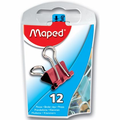 Зажим д/бумаг 15 мм "Maped" 12 шт