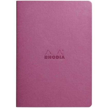 Блокнот А5 148*210 мм, 32 л., лин. "Rhodiarama", кожзам., мягк. обл., сиреневый