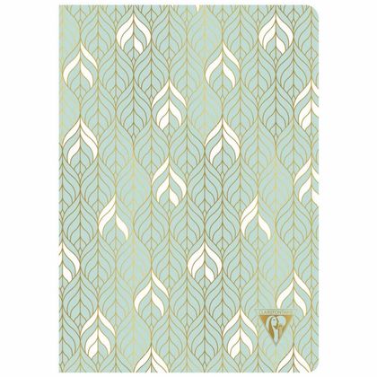 Блокнот А5 148*210 мм, 48 л., лин. "Neo Deco Spring-Summer collection", шитый, морской зеленый