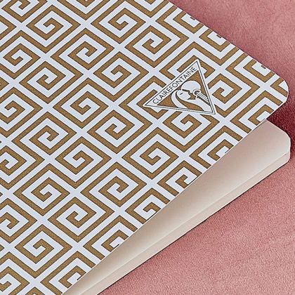 Блокнот А5 148*210 мм, 48 л., лин. "Neo Deco Spring-Summer collection", шитый, морской зеленый