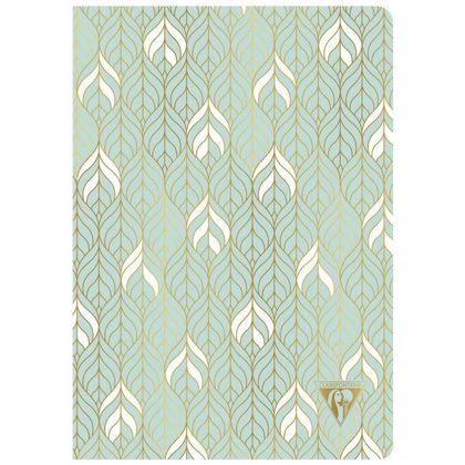 Блокнот А5 148*210 мм, 48 л., лин. "Neo Deco Spring-Summer collection", шитый, морской зеленый