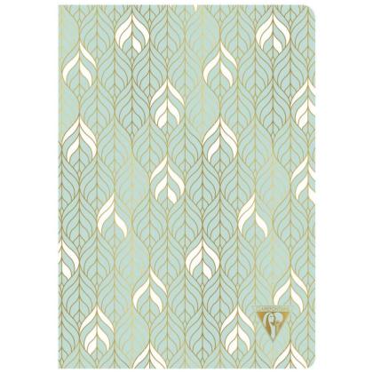 Блокнот А5 148*210 мм, 48 л., лин. "Neo Deco Spring-Summer collection", шитый, морской зеленый