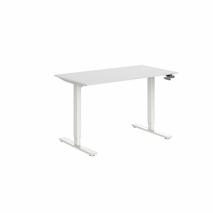 Cтол с мех. приводом WellDesk First,цвет белый, столешница ДСП 1395х800х28, Дуб стирлинг 374 SWN