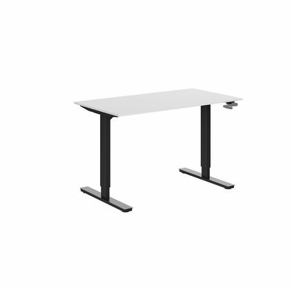 Cтол с мех. приводом WellDesk First, цвет белый, столешница ДСП 1395х800х28, Сосна натуральная 523 SWN