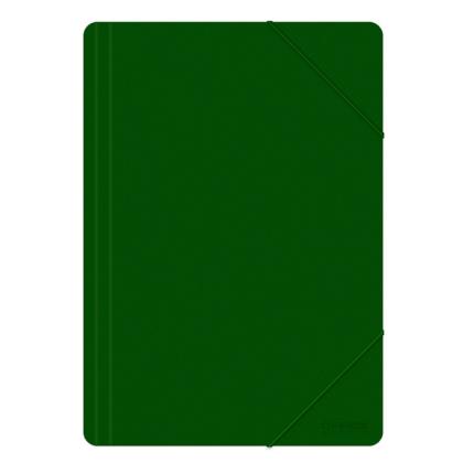 Папка на резинках 15 мм. "Office Products" пласт., зелёный