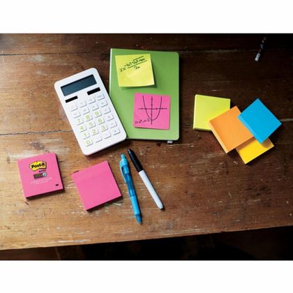 Бумага д/з на кл. осн. 76*76 мм "Post-it Notes" 6шт*100 л., розовый неон