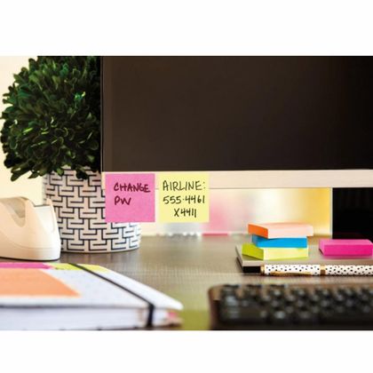 Бумага д/з на кл. осн. 76*76 мм "Post-it Notes" 6шт*100 л., розовый неон