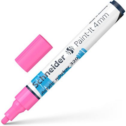 Маркер акриловый  "Paint-It 320" 4 мм, розовый