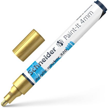 Маркер акриловый  "Paint-It 320" 4 мм, золотой