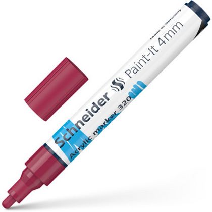 Маркер акриловый  "Paint-It 320" 4 мм, бордовый