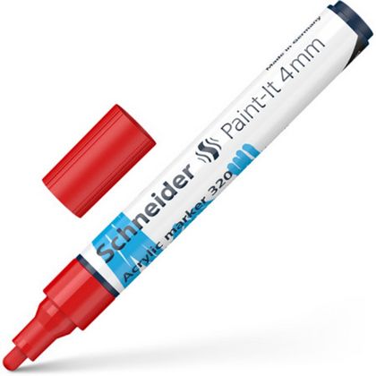 Маркер акриловый  "Paint-It 320" 4 мм, красный
