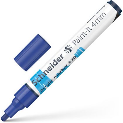 Маркер акриловый  "Paint-It 320" 4 мм, синий