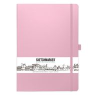Скетчбук "Sketchmarker" 21*30 см, 140 г/м2, 80 л., розовый