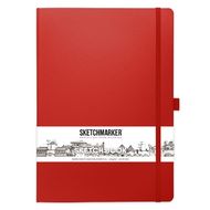 Скетчбук "Sketchmarker" 21*30 см, 140 г/м2, 80 л., красный