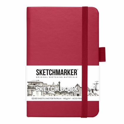 Скетчбук "Sketchmarker" 9*14 см, 140 г/м2, 80 л., аквамарин